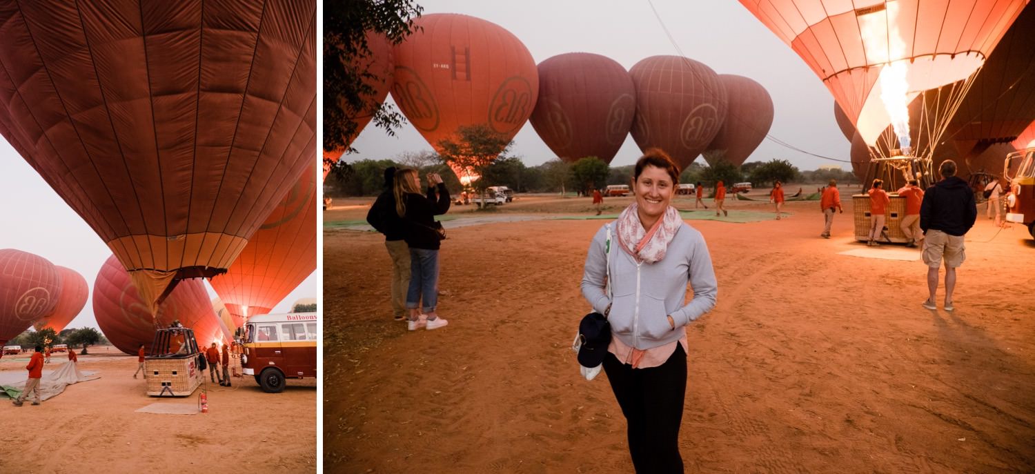 Heißluftballon Flug in Myanmar