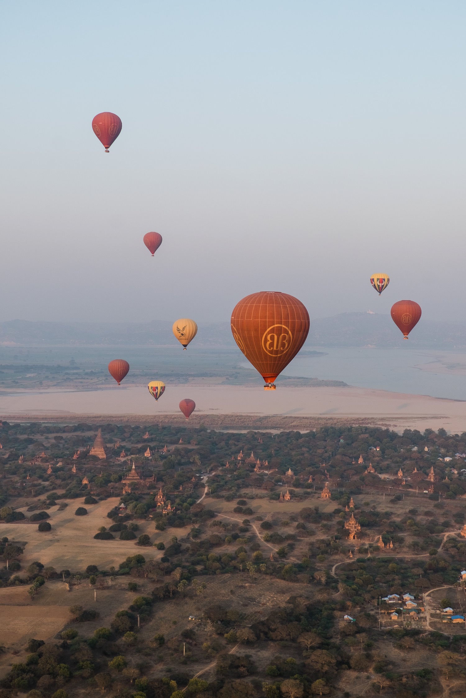 Myanmar Ballonflug in Bagan