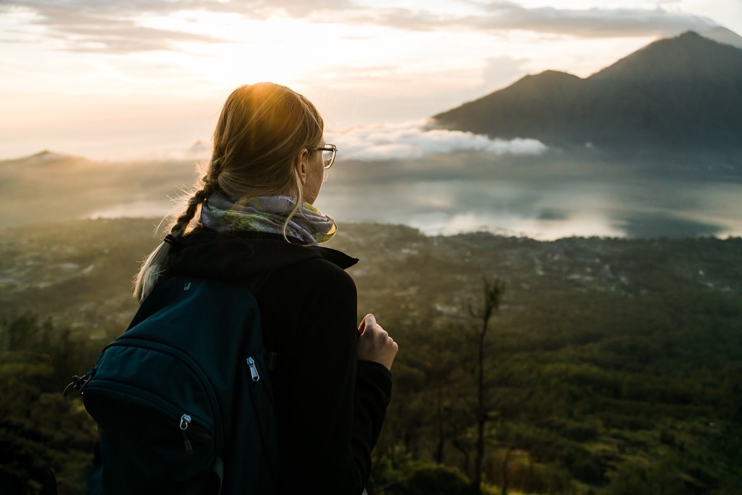 Route für Backpacking auf Bali