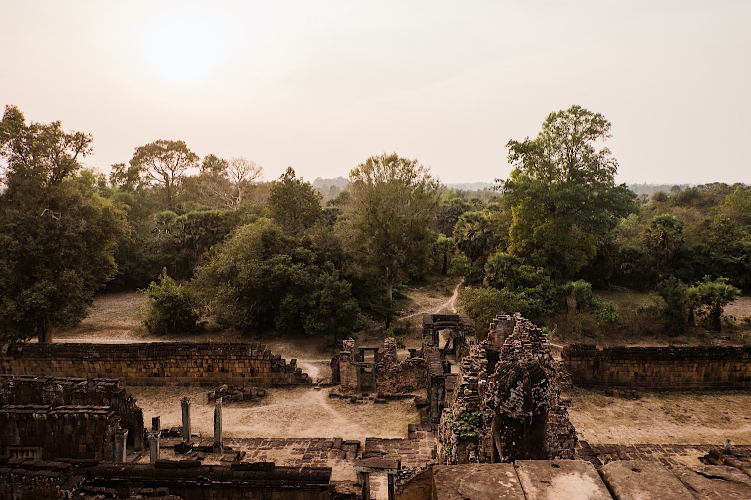 Sonnenuntergang Angkor Wat in Kambodscha