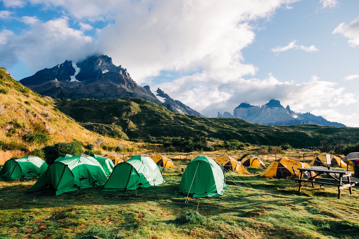 Camping in Paine Grande