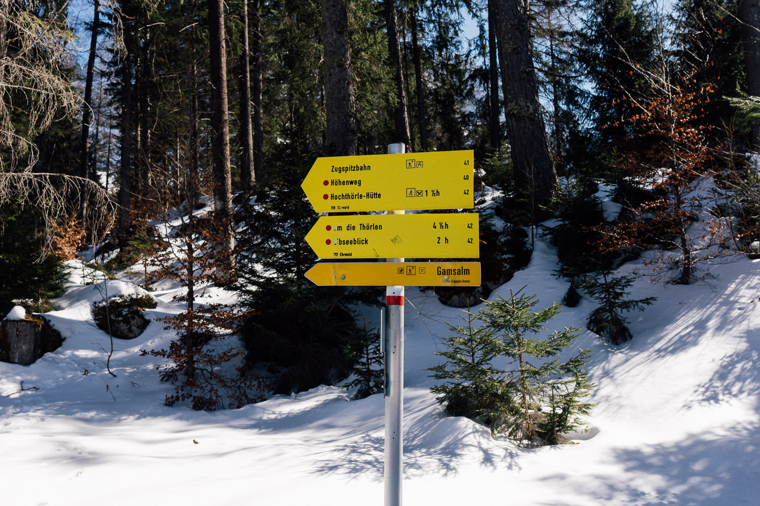 Wanderrouten im Winter in Ehrwald