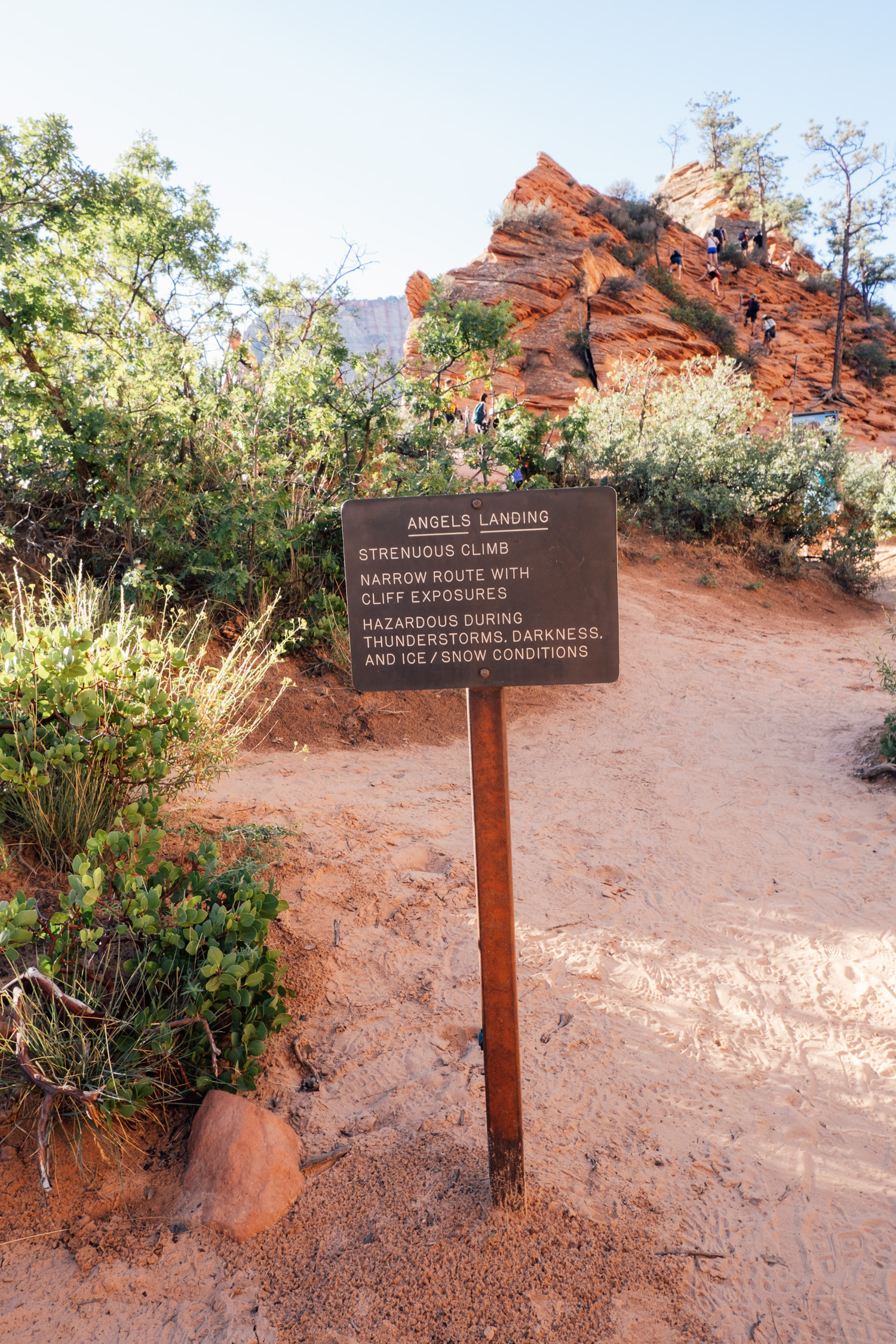 Wandern Angels Landing